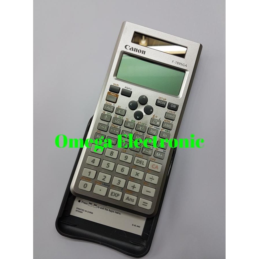 

BEBAS ONGKIR - Canon F-789SGA Scientific Calculator Kalkulator Ilmiah Sekolah Kuliah