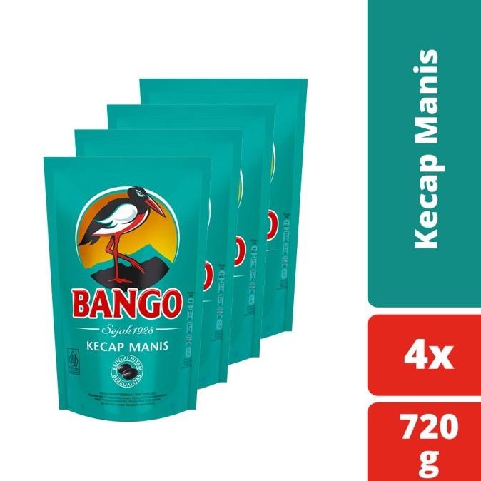 

Bango Kecap Manis Kemasan Pouch Refill 720gr Isi 4