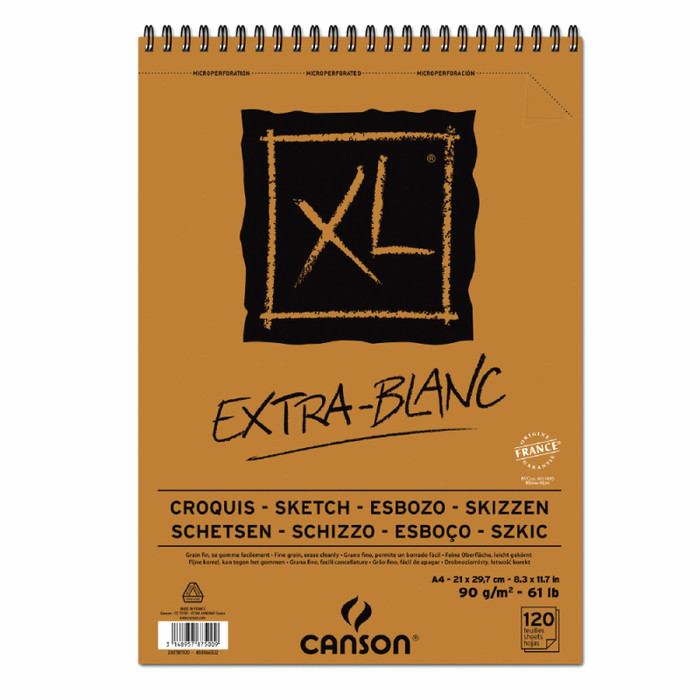 

Triyper Canson Xl Extra Blanc A4 Pads Book Drawing Sketch