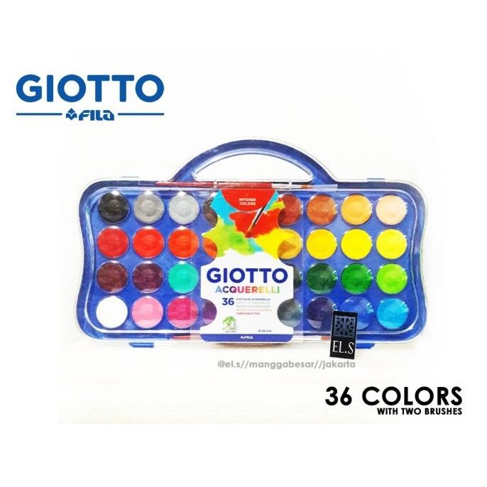 

Giotto Acquerelli 36 Warna ( Water Color Cake / Cat Air )