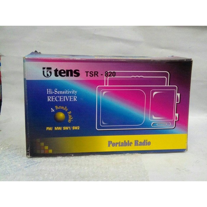 TERBARU TENS TSR 820 PORTABLE RADIO