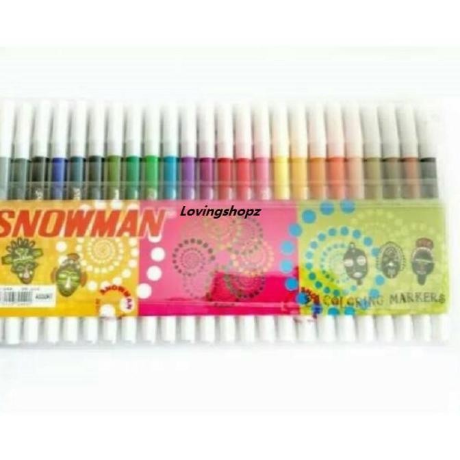 

Baru Spidol Snowman Coloring Marker 24 Color
