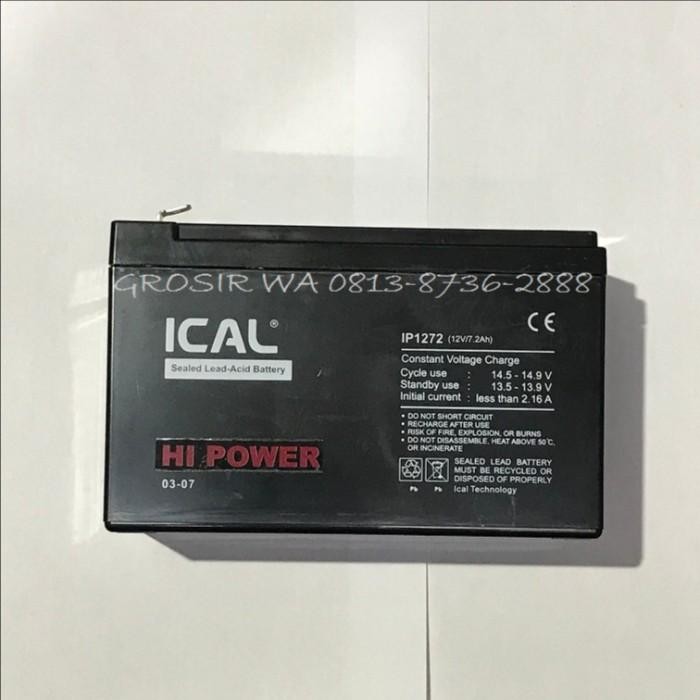 Aki Baterai Kering Ups Ica Ical 1272 Pengganti Ip1275 Ical 12V 7Ah