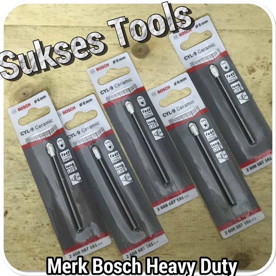 Mata Bor Tombak Bosch uk. 6 mm ( Mata Bor Kaca, Keramik, Granit )