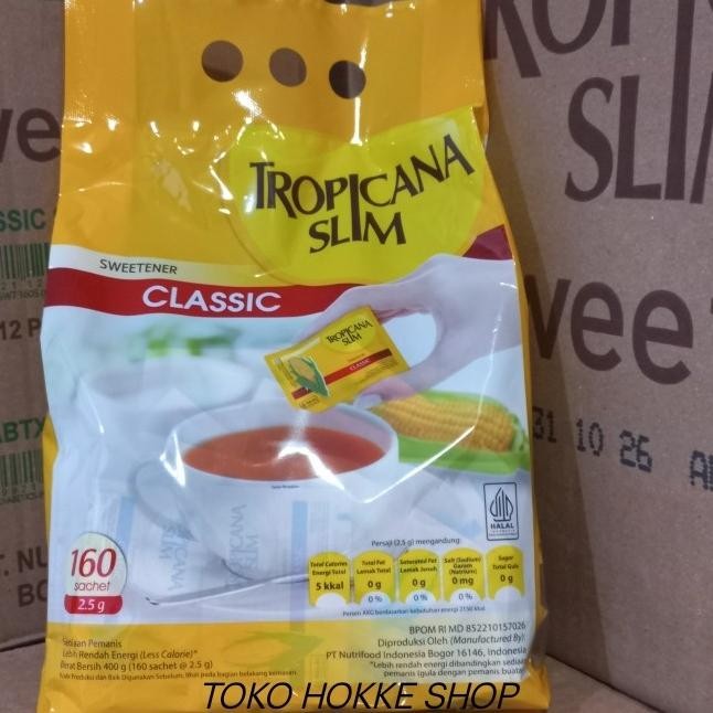 

Tropicana Slim Sweetener Classic isi 160 Sachet