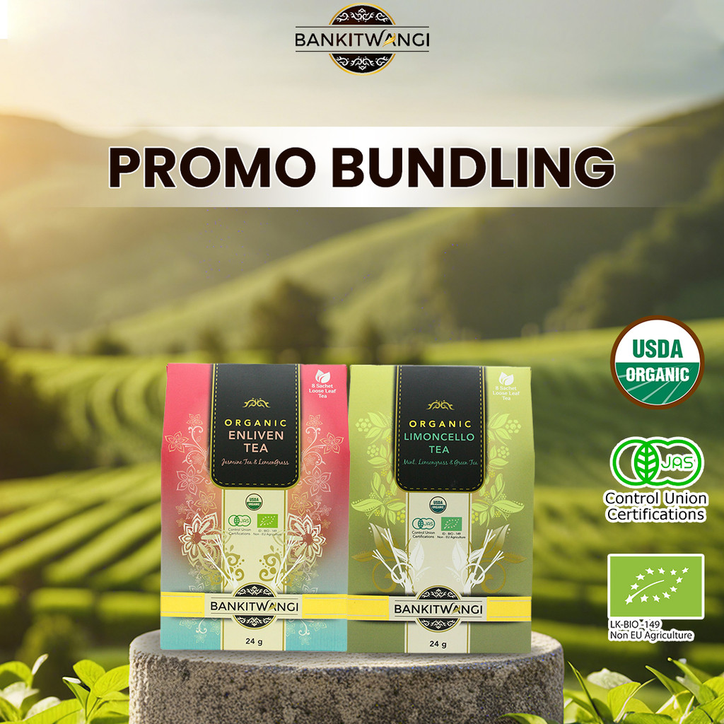 

Bankitwangi Enliven tea 24 gr + Limoncello 24 gr | Teh Premium Organik