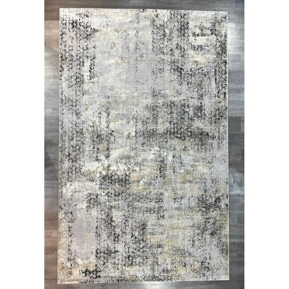 Karpet Permadani Import Turki Motif Abstrak Abu abu Lisa Uk 200 x 300