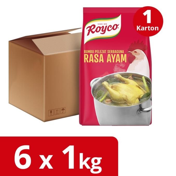 

Royco Bumbu Penyedap Rasa Ayam Pouch 1Kg 1 Karton