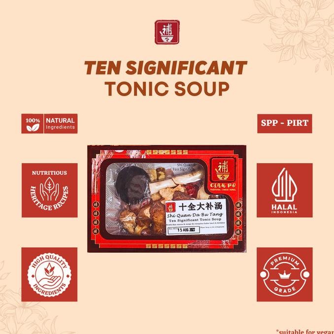 

Ciakpo Tim Ayam Obat Ten Significant Tonic Soup (Shi Quan Da Bu Tang)