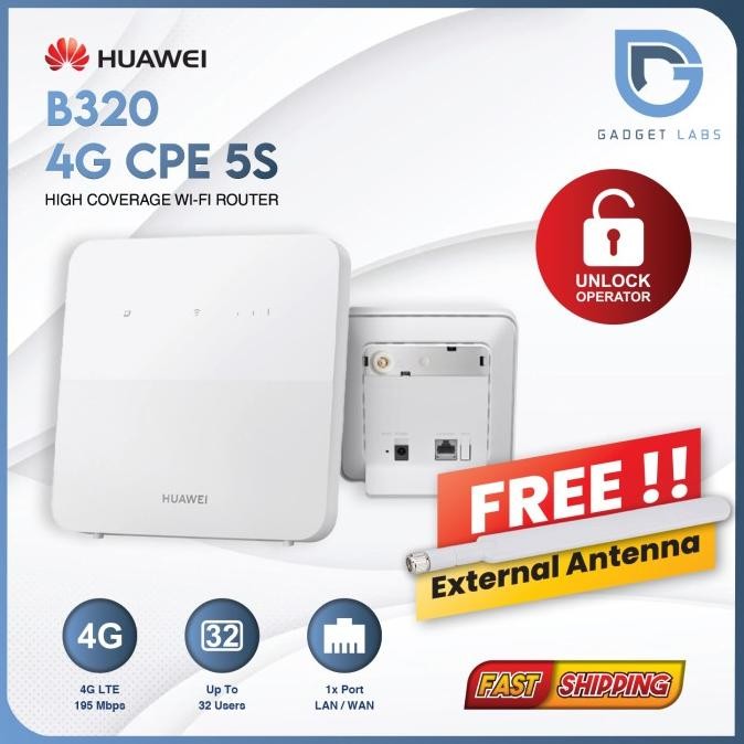 Huawei B320 Pengganti B312 Modem Router Wifi Unlock All Operator