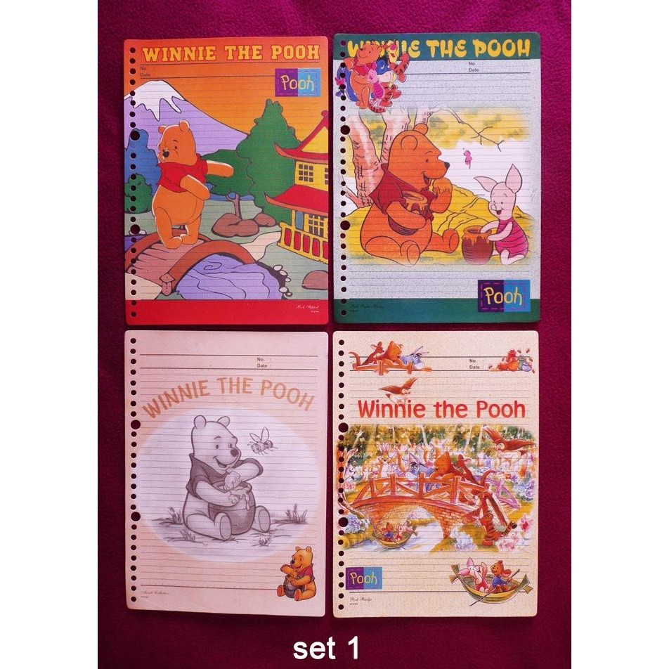 

TERLARIS - Loose Leaf / Kertas File seri "WINNIE THE POOH" (set collection 01)