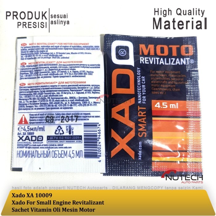 Xado For Small Engine Revitalizant Sachet Vitamin Oli Mesin Motor