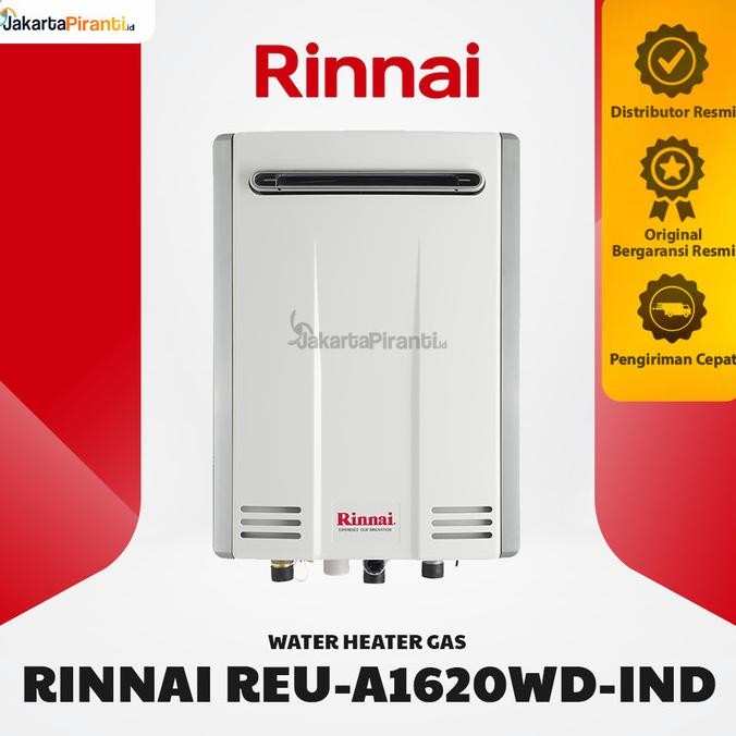Pemanas Air Water Heater Gas Rinnai Reu-A1620Wd-Ind