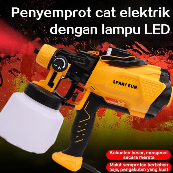 Electric Spray Gun Cordless LED 550W  semprot cat listrik gun cat semprot semprotan cat kompresor Me