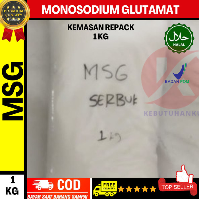 

Penyedap MSG 1 kg HALAL / Vetsin / Micin - MSG Prem Bubuk