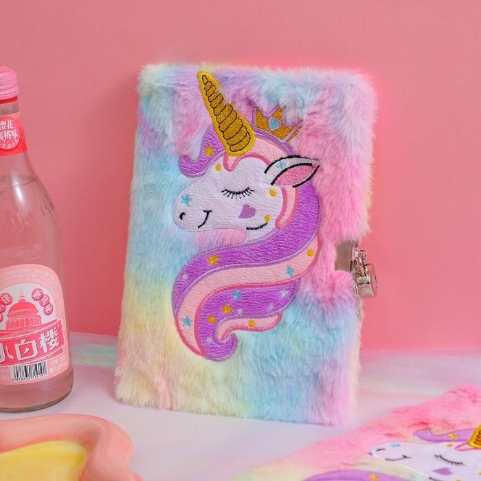

Buku Diary Gembok Kunci Buku Harian Anak Perempuan Unicorn Buku Tulis