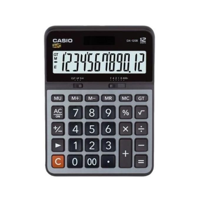 

Kalkulator Casio Dx120B Kalkulator Dx-120B Dagang 12 Digit Metal Cover