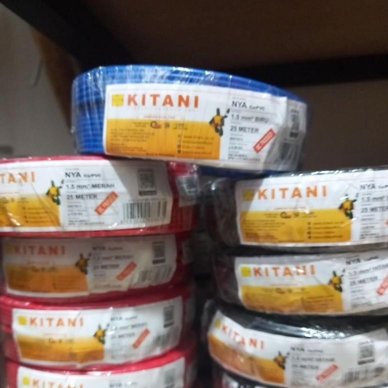 Kabel KITANI instalasi listrik 1.5mm 50 METER & 25 METER
