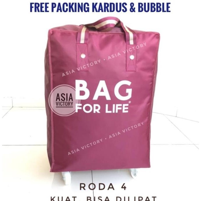 Tas Troli, Tas Roda, Tas Lipat, Tote Paris Silver