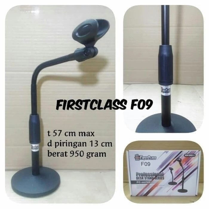 Ready Stock Stand Mic Meja Bisa Di Atur Panjang/Pendek.Besi