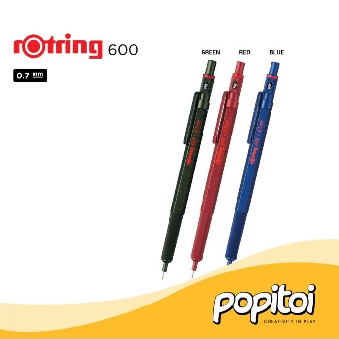 

Rotring 600 Mechanical Drafting Pencil 0.5 0.7 mm Pensil Mekanik