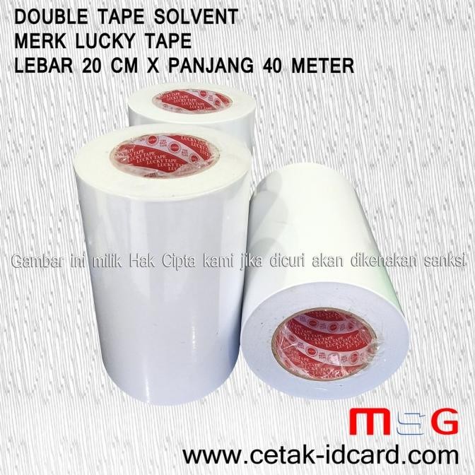 

NEW DOUBLE TAPE SOLVENT JUMBO ROL (20 Cm) X 40 Meter