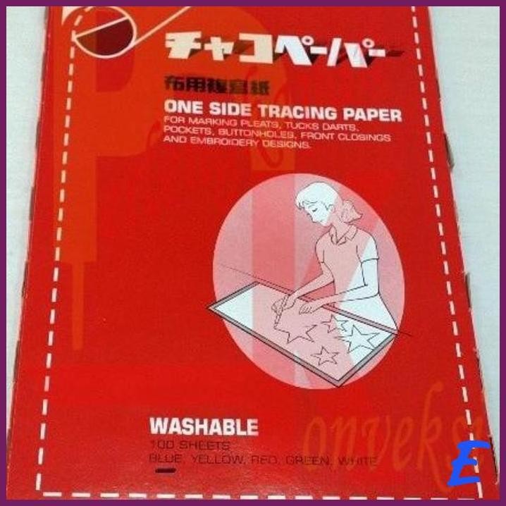

| PLK | KERTAS KARBON JEPANG BERWARNA ONE SIDE TRACING PAPER