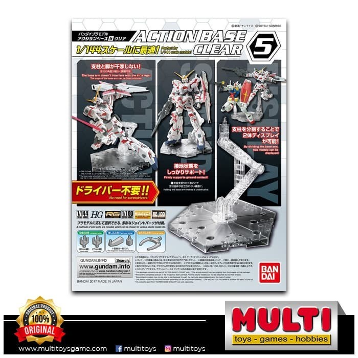 Terlaris Gundam Action Base 5 Clear 22132