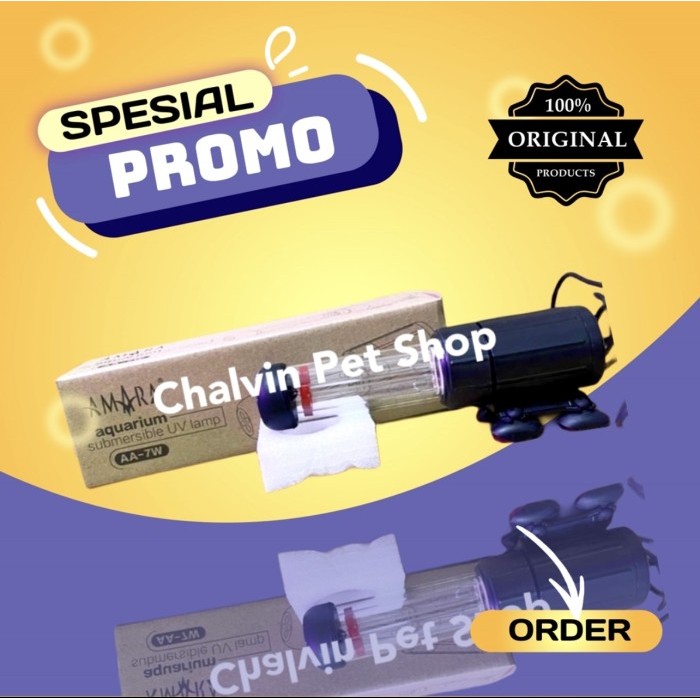 Terlaris Lampu Uv Amara 7 Watt Aquarium Kolam