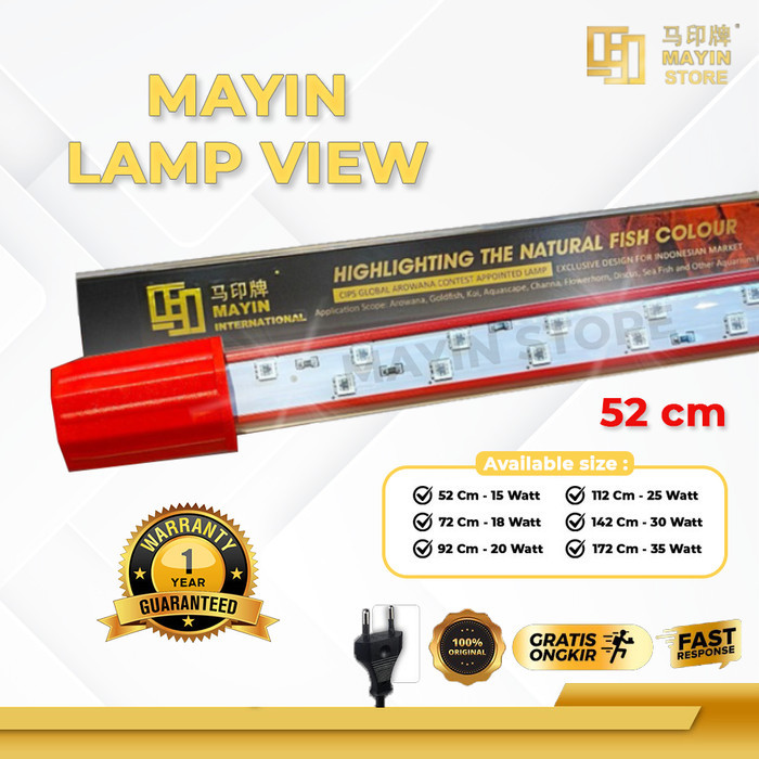 Cuci Gudang Mayin Lamp View 52Cm Lampu Led Celup Aquarium Ikan Arowana Arwana Koki