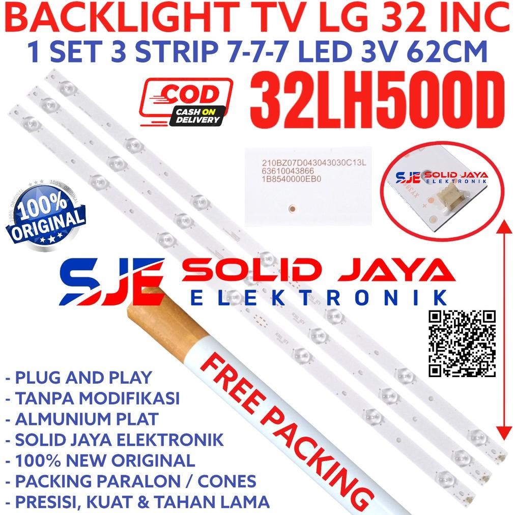 BACKLIGHT TV LED LG 32 INC 32LH500 D 32LH500D 32LH LAMPU BL 7K 3V 32INC INCH IN TV LED LG 7 KANCING 