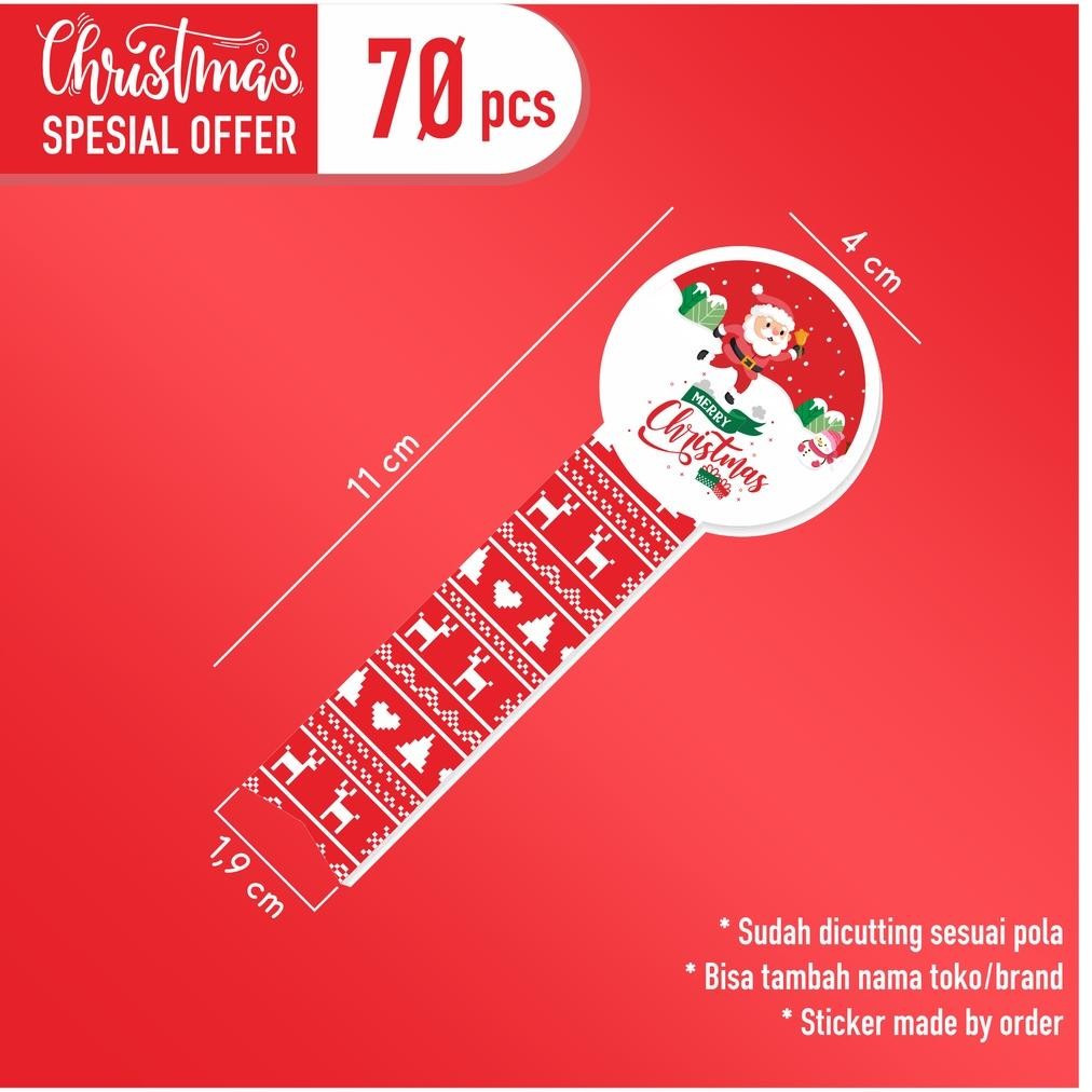 

Stiker Toples Kue Kering Tema Natal/Christmas (Isi 72 Stiker) Design Lucu-Lucu Part 2