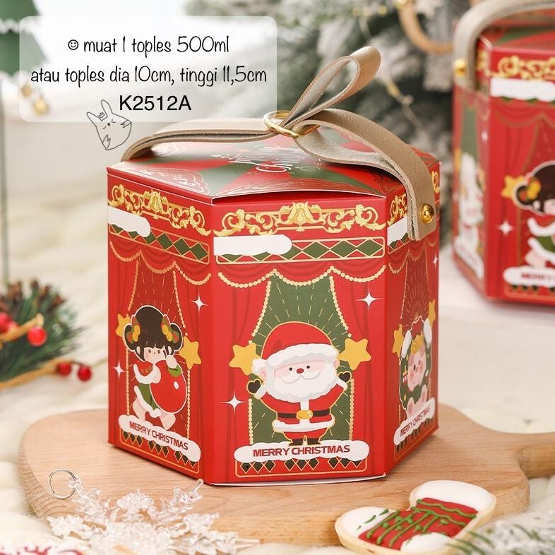 

(5Pcs) Kotak Natal K2512 Christmas Box Dus Kue