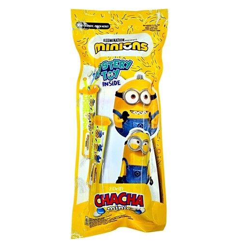 

S17300 COKLAT DELFI CHA-CHA MINIS MINION SERIES 2X12.5GR PACK MAJU BERSAMA (20241223)