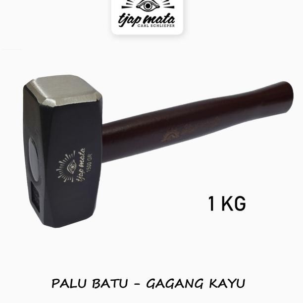 Tjap Mata / Cap Mata Palu Batu (Gagang Kayu)