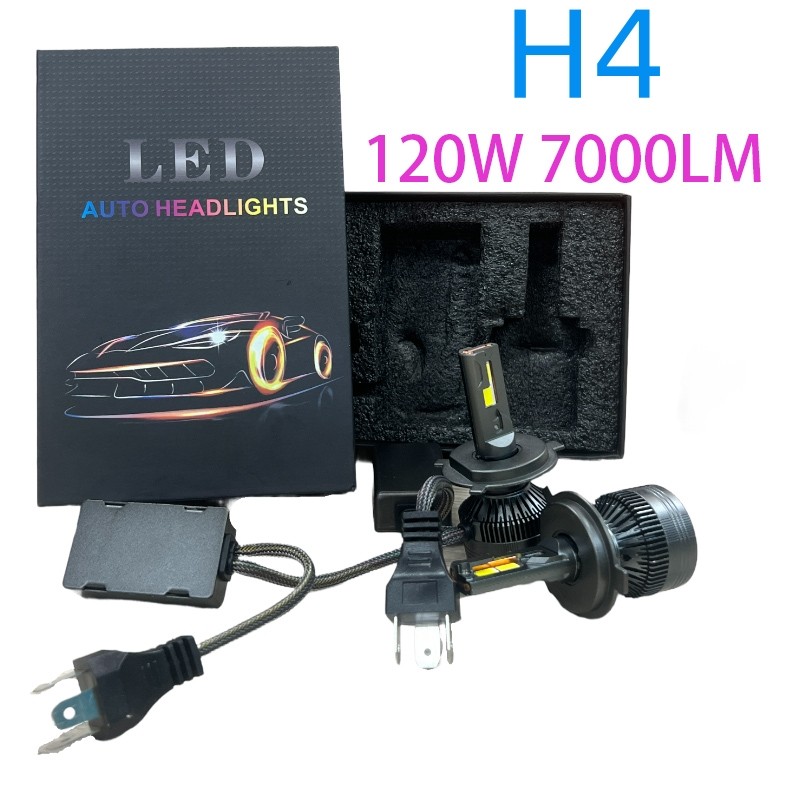 Lampu Led H4 Super Terang Lampu kuning -Lampu Led H11/HB3/H27/H3/H7/HB4 Mobil 120W 14000LM 2Pcs/1Set