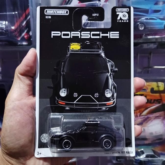 Matchbox 70 Years Porsche 1985 Porsche 911 Rally Hitam