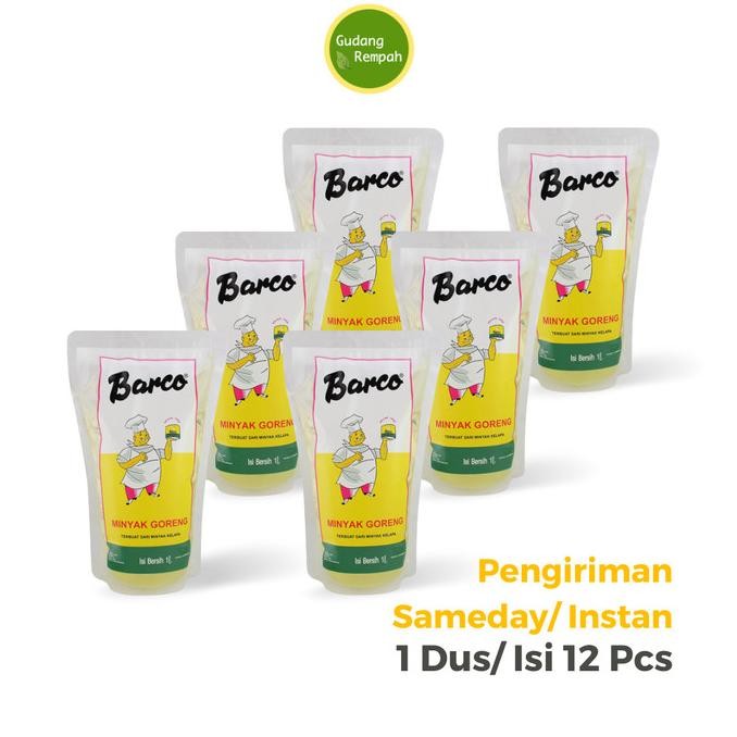 

PROMO GROSIR MINYAK KELAPA BARCO 1 Liter (Isi 12 Pouch)