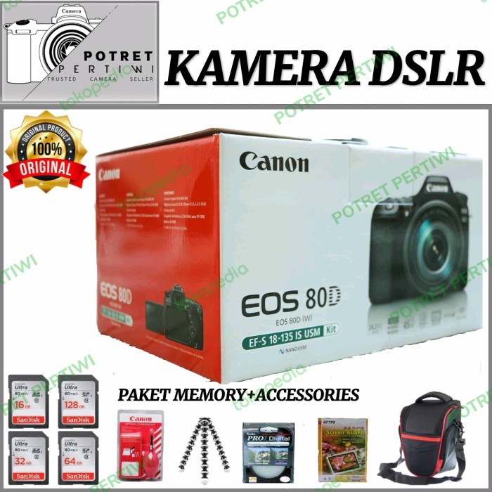 EOS 80D KIT 18-135MM / KAMERA 80D KIT 18-135MM/KAMERA