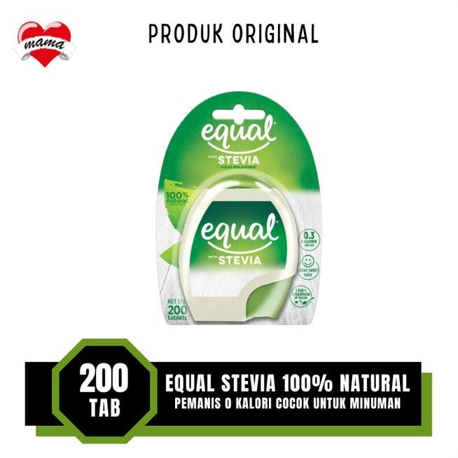 

Equal Stevia Naturals 200 Tablets - Gula Pemanis Nol Kal