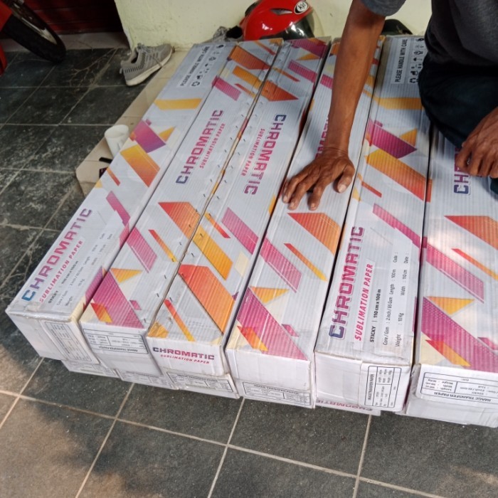 

kertas transfer paper Sticky 85gsm 92cm x 100m Sublimasi Printing