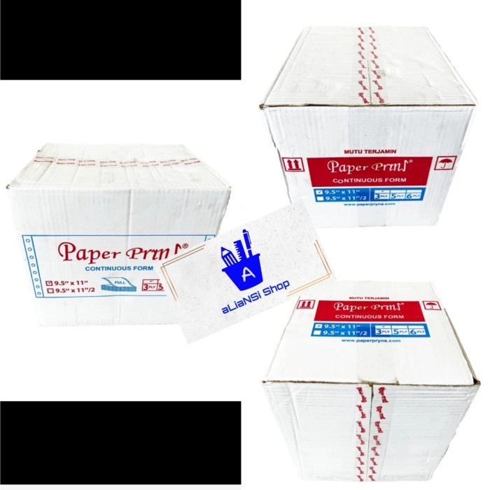 

Continuous Form 9,5" x 11" (3 PLY) isi FULL - merk PAPERPRYNS