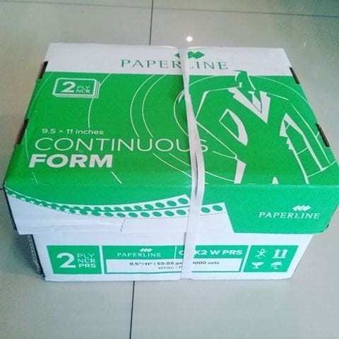 

kertas komputer / continuous form 2 ply 9,5 x 11 paperline/sidu #warna