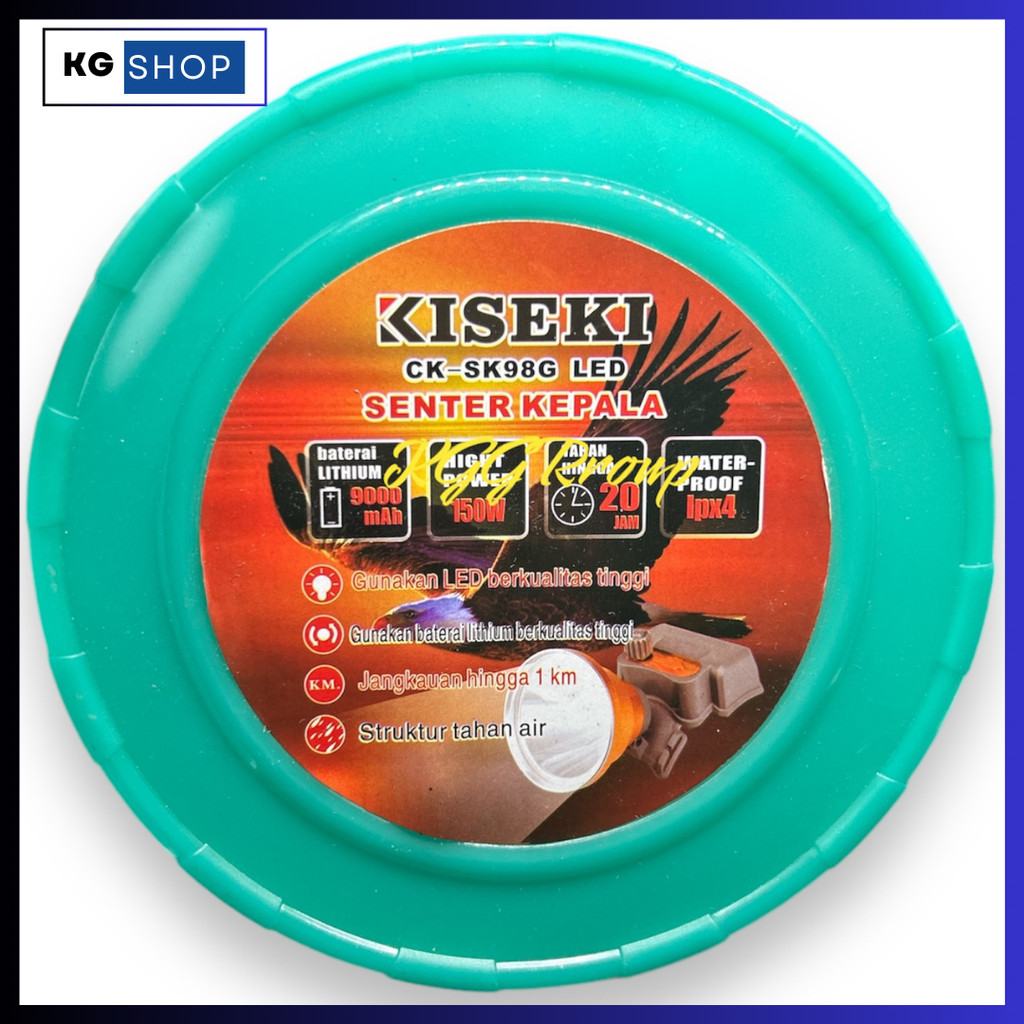 KISEKI SENTER KEPALA 150W CK SK 98G PUTIH HEADLAMP KISEKI CK SK98G