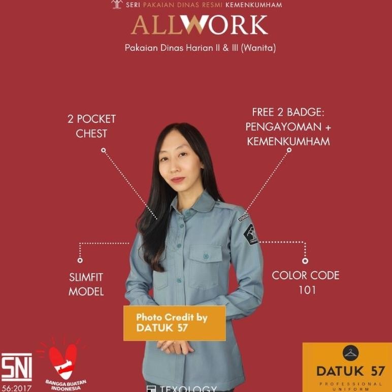 Eugenie Allwork Edition : Seragam Kemeja Atasan Pdh 1 Pdh 2 Pdh 3 Dan Pdh 4 Untuk Lapas Igrasi Kemen