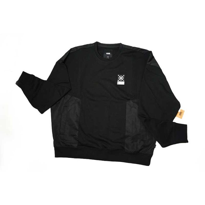 VANS Sweatshirt Unisex Ap Camper Mix Po Crew Black Kaos Unisex - VN0A7YGHBLK