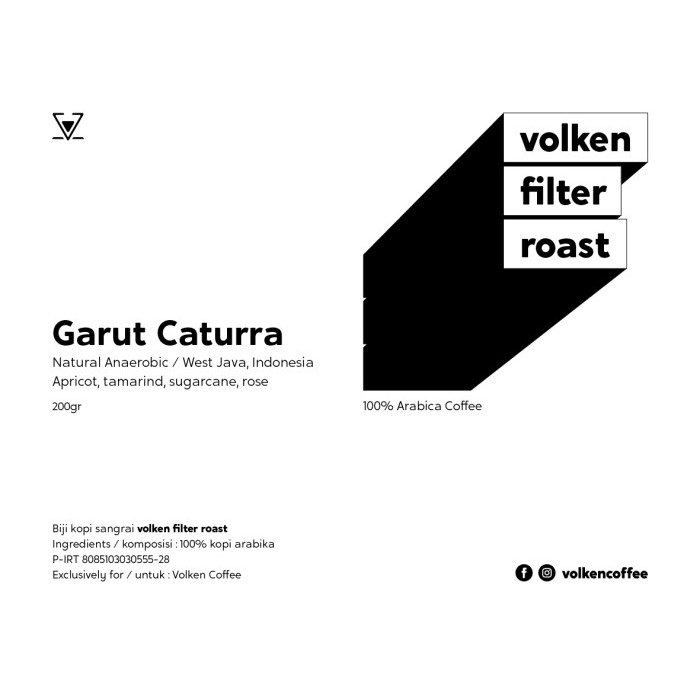

Roasted Bean, Garut Caturra 200gr - Single Origin Coffee