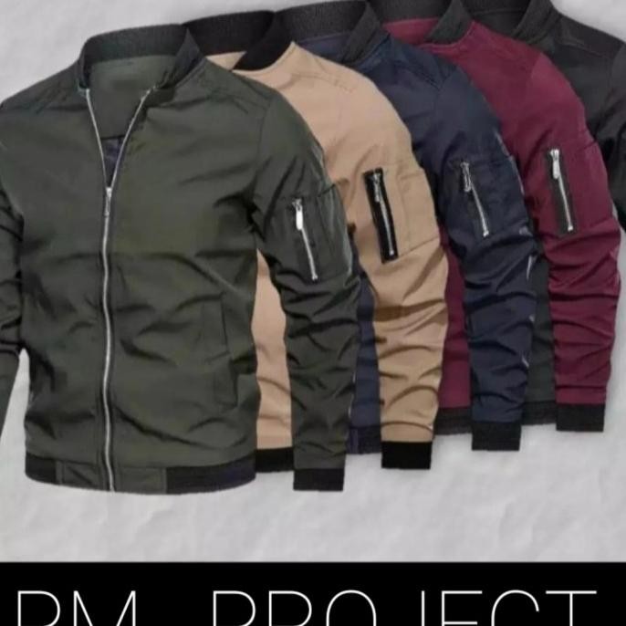 JAKET BOMBER PRIA/JAKET TASLAN ANTI AIR