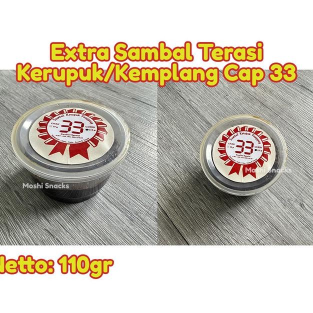 

Sambal Terasi Kerupuk / Kemplang 33 Cup Besar Bangka / Extra Sambel Belacan Krupuk Bangka