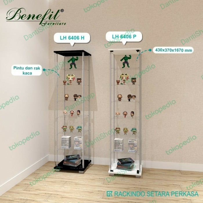 Produk Ready Lemari Hias / Lemari Kaca / Lemari Pajangan / Lemari Action Figure 03